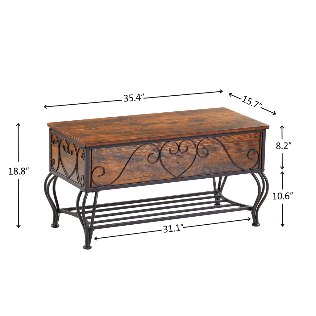 Shoe Rack Bench with Storage Shelf I5933