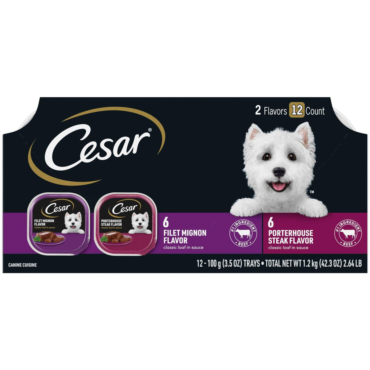 Filet Mignon & Porterhouse Steak Wet Dog Food E564207