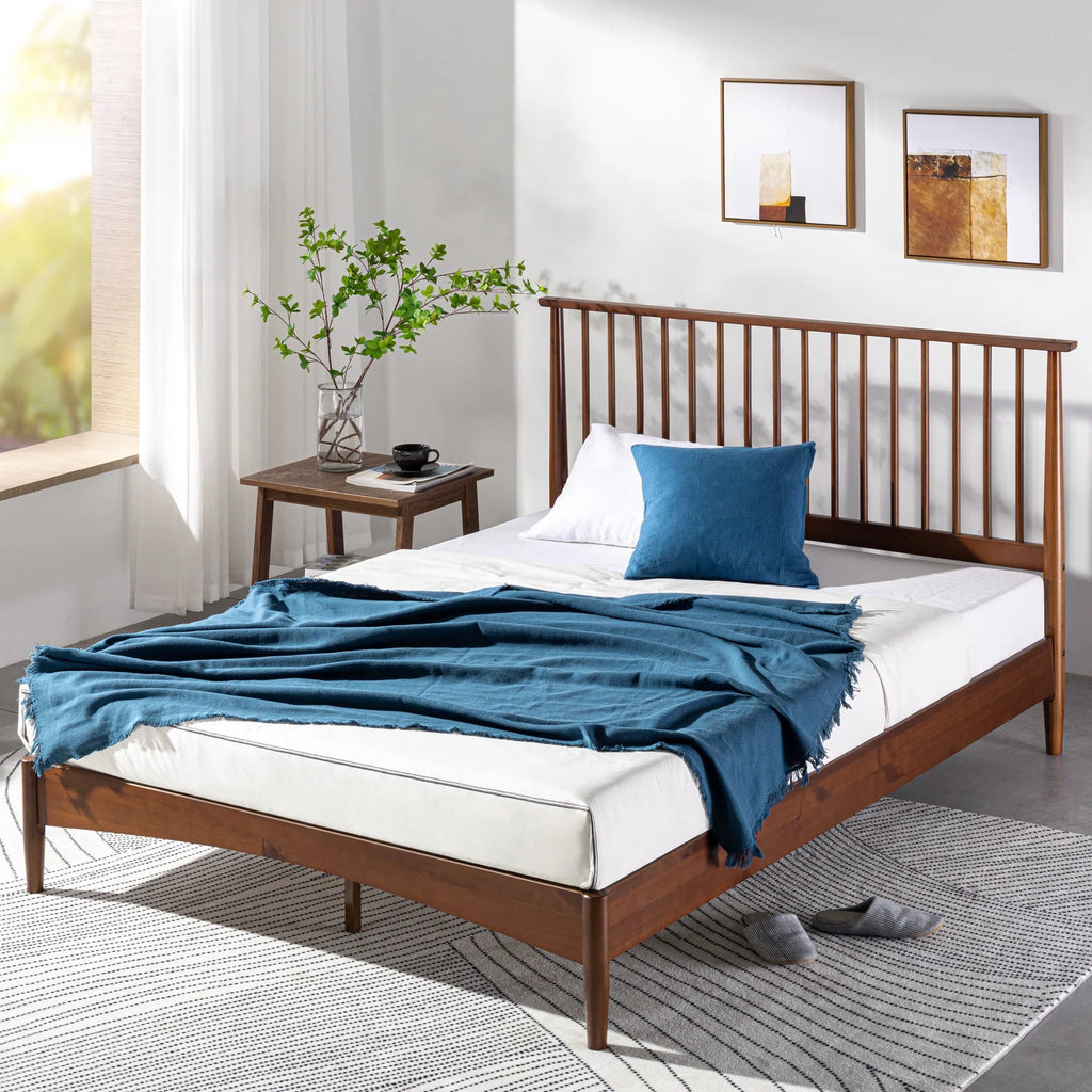 Queen Wood Platform Bed Frame N96812