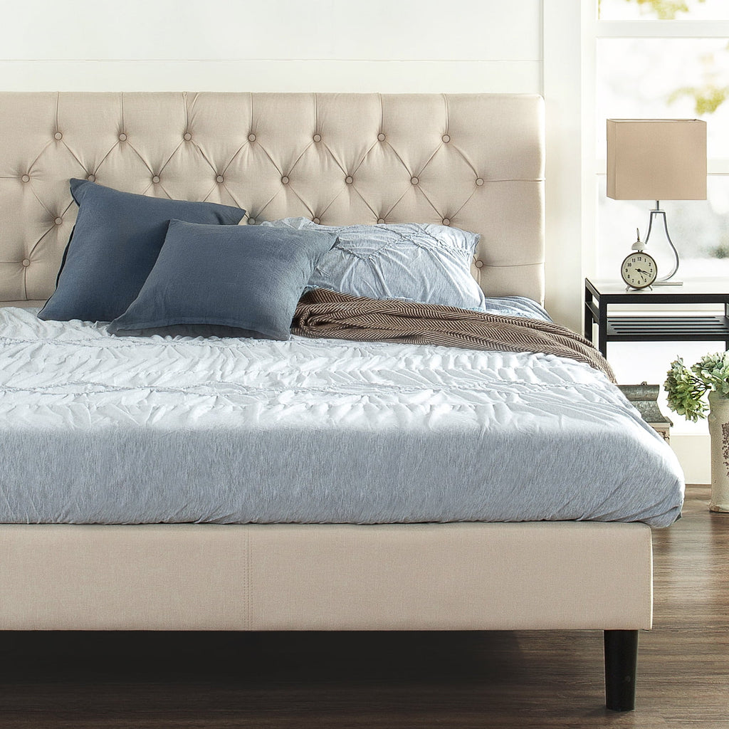 Queen Upholstered Platform Bed Frame H8894