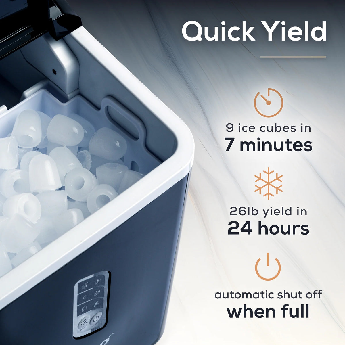 Automatic Self-Cleaning 26-Pound Ice Maker O77040