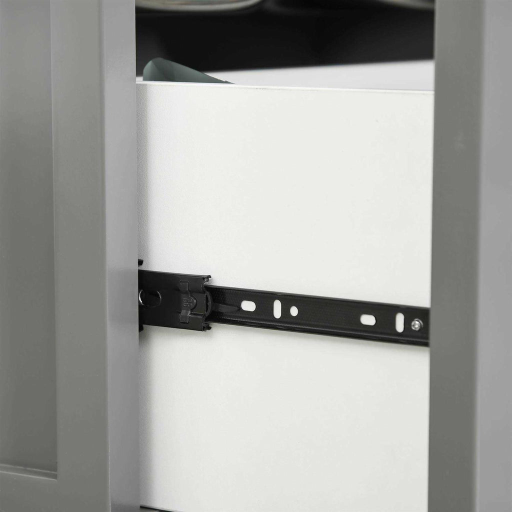 Elevated Dog Bowls with Storage Drawer V914368