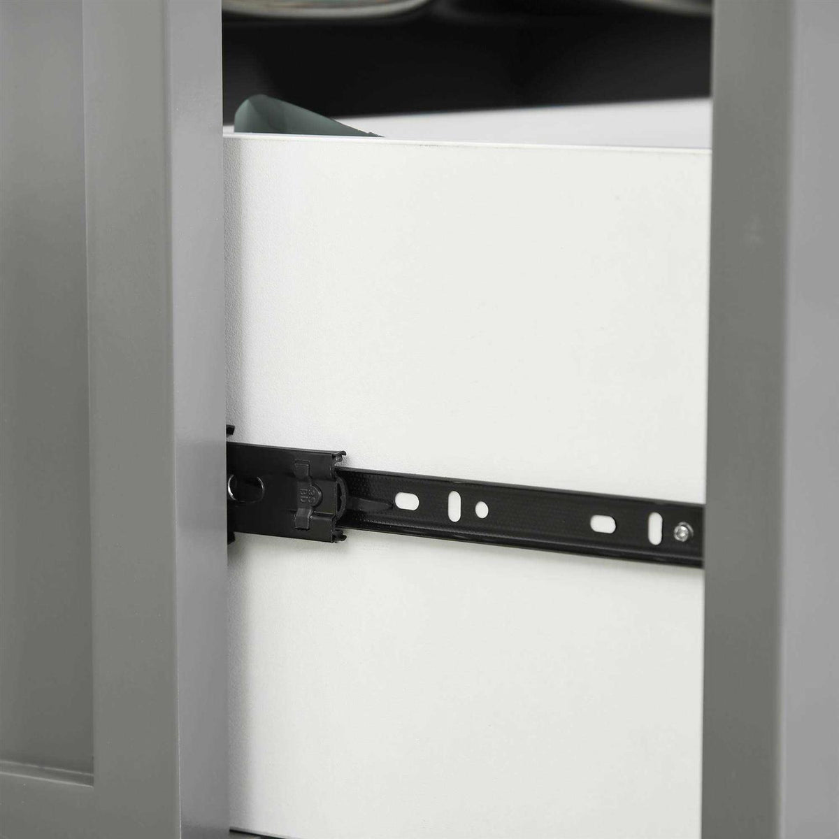 Elevated Dog Bowls with Storage Drawer V914368