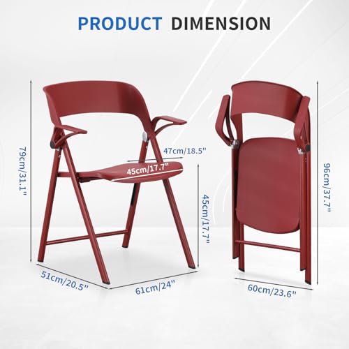 2 Pack White Plastic Folding Chair with Steel Frame C63398