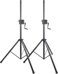 2-Pack Crank-Up Tripod Speaker Stands with Carry Bags I2420