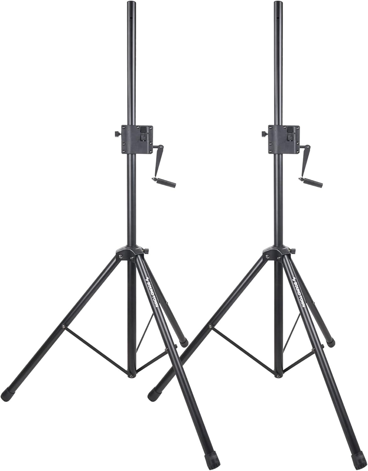 2-Pack Crank-Up Tripod Speaker Stands with Carry Bags I2420