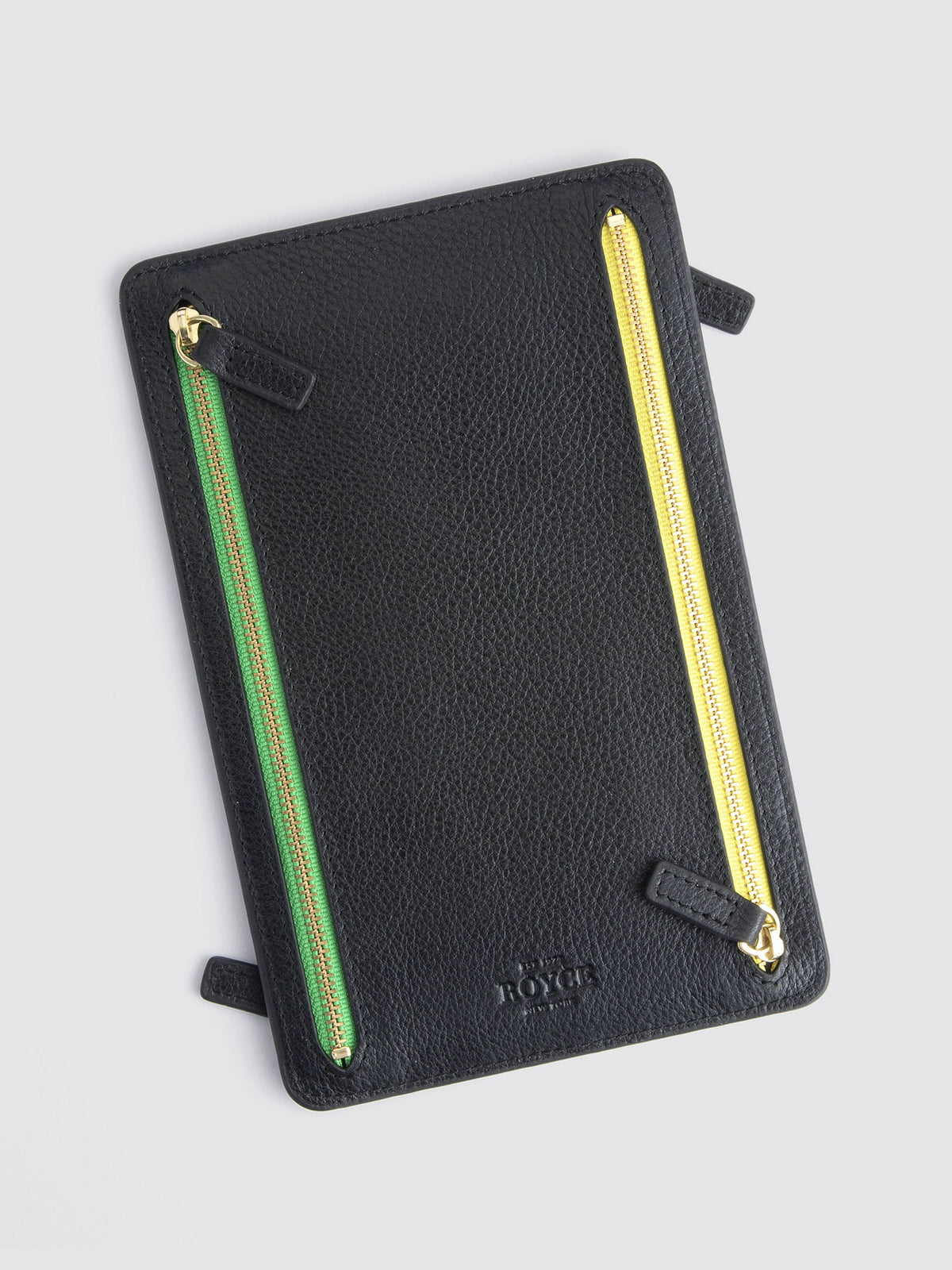 Black Leather RFID Blocking Travel Case F1440