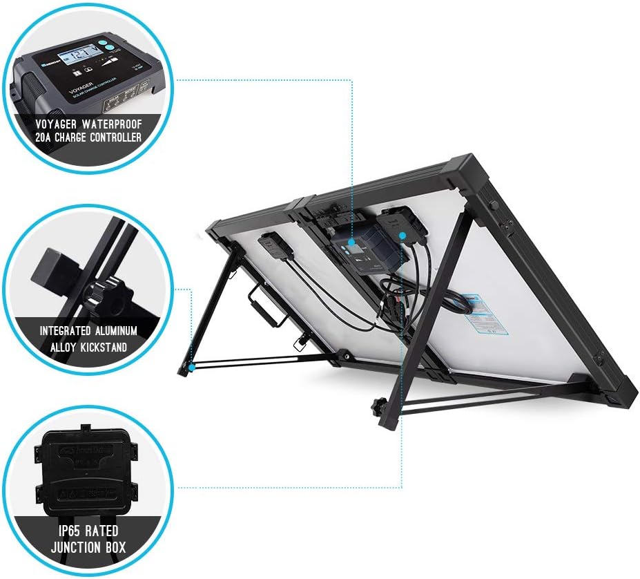 100 Watt Monocrystalline Waterproof Solar Suitcase A3269