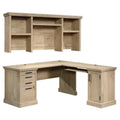 2-Piece L-Shaped Desk & Computer Hutch Set U948265