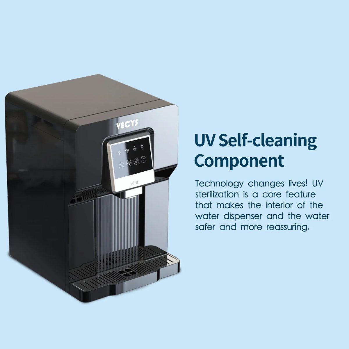 Water Cooler Dispenser with Built-in Ice Maker G246