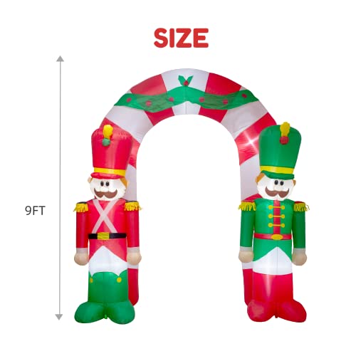 9FT Christmas Inflatable Arch with Lights Z7235
