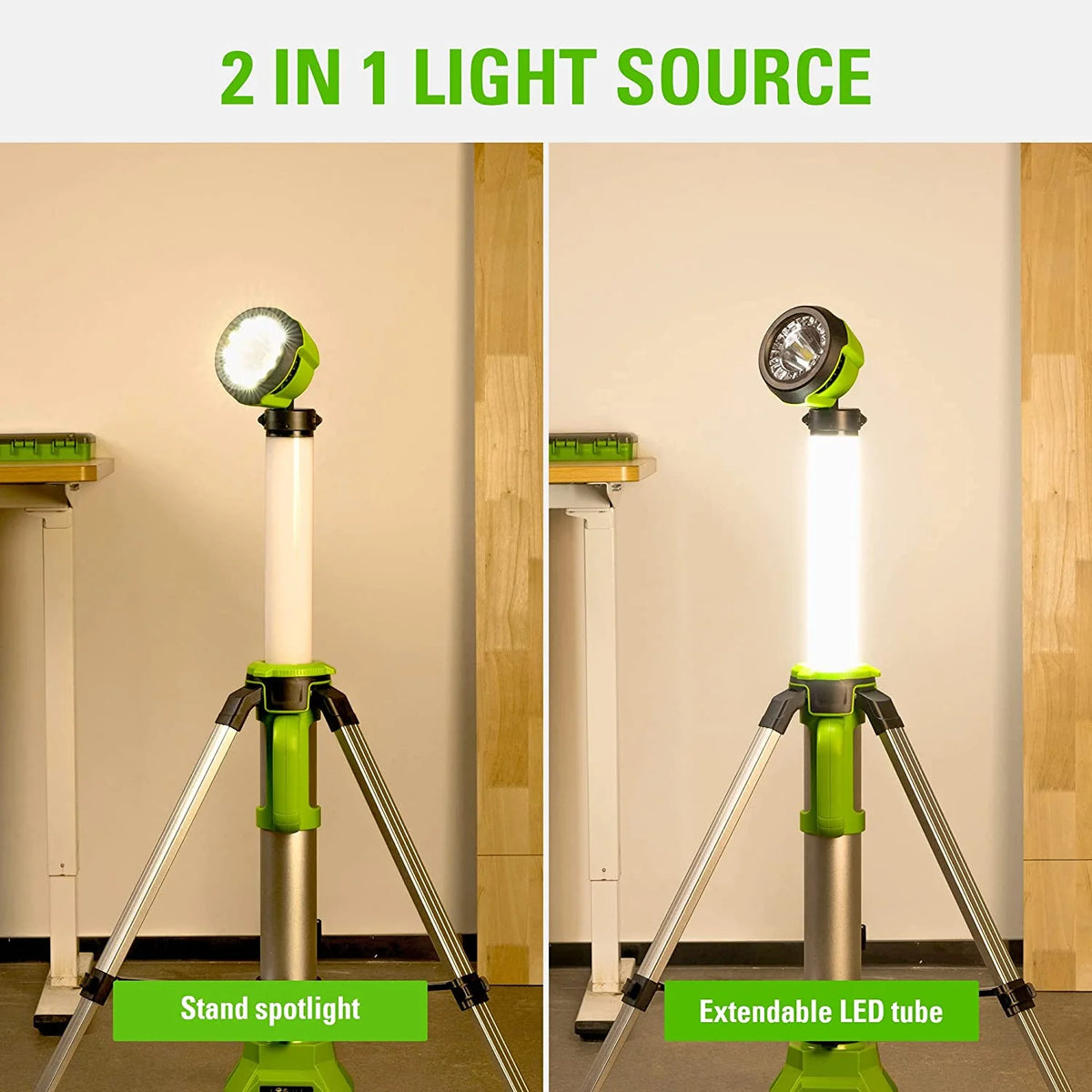24V 2-in-1 LED Work Light with Battery and Charger Q933