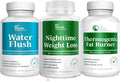 Nighttime Thermogenic Fat Burner and Diuretic Water Pills 180 caps Q3526