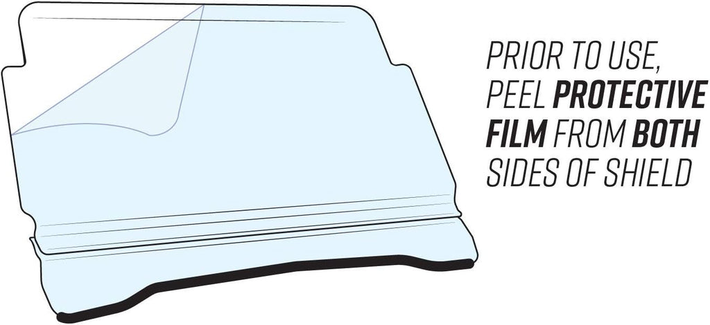 1/4 Polycarbonate Flip Windshield M97336