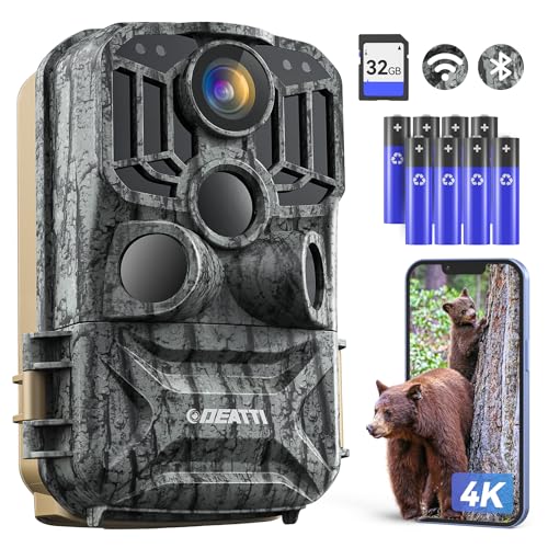 Trail Camera 48MP 4K WiFi Bluetooth Night Vision Waterproof Q250575
