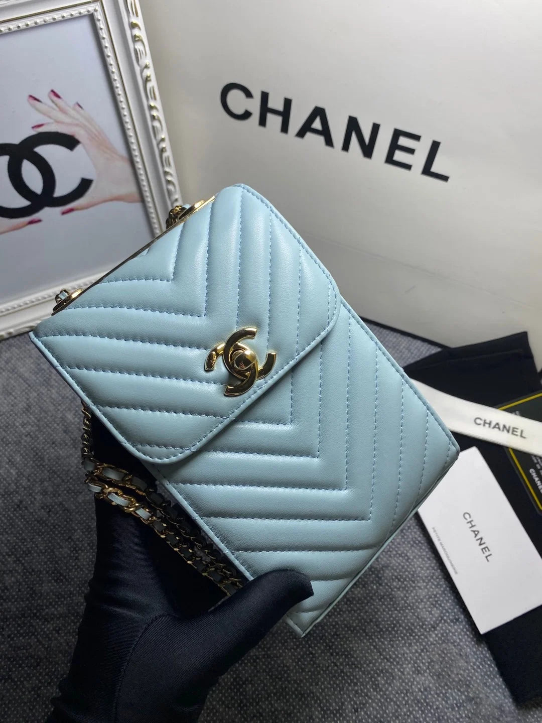 Light Blue Bag Q917