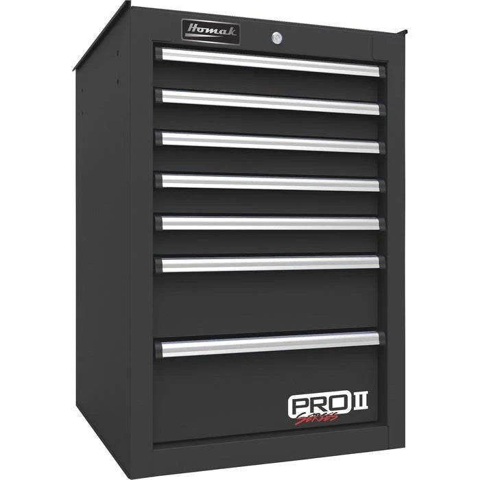 14 1/2 inch 7-Drawer Side Cabinet, Black Q5388
