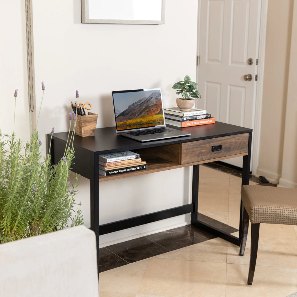 Contemporary Studio Workstation Desk with Drawer N3349