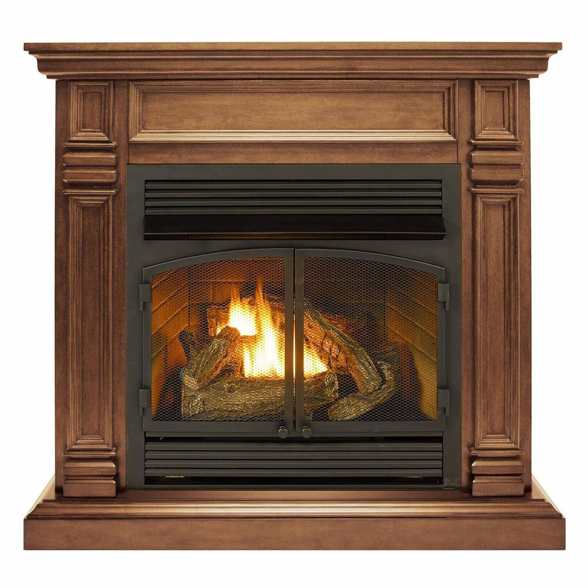 Dual Fuel Ventless Fireplace 32,000 BTU Remote Control U90469