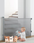 Black Retractable Mesh Pet Safety Gate T88012