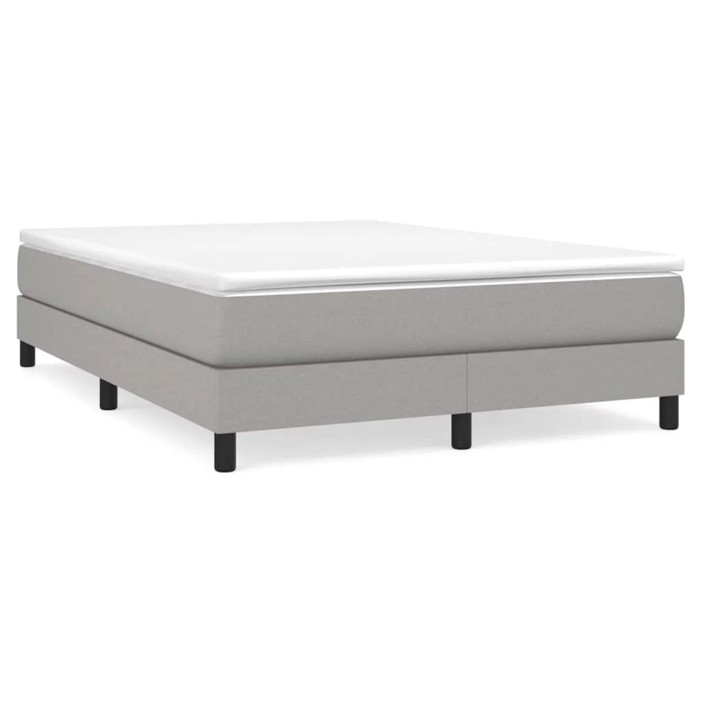 Queen Size Fabric Platform Bed Frame with Wooden Slat Support L601