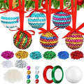 20 Sets Christmas Crafts Sequin Ornaments Kit Q328131