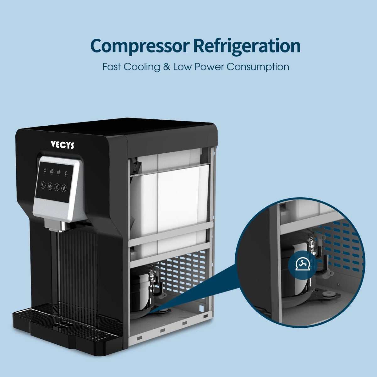 Water Cooler Dispenser with Built-in Ice Maker G246