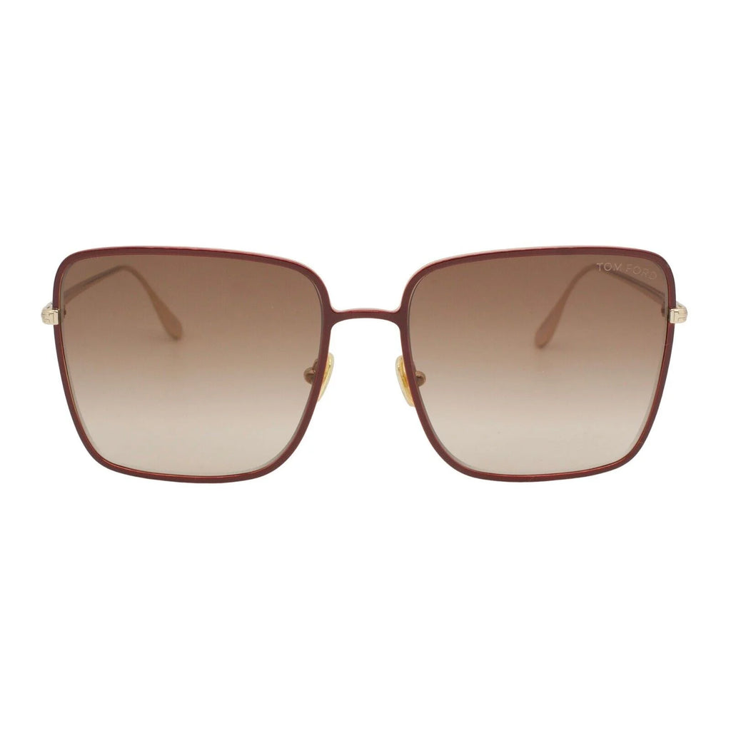 Rose Gold Brown Gradient Women's Sunglasses C311