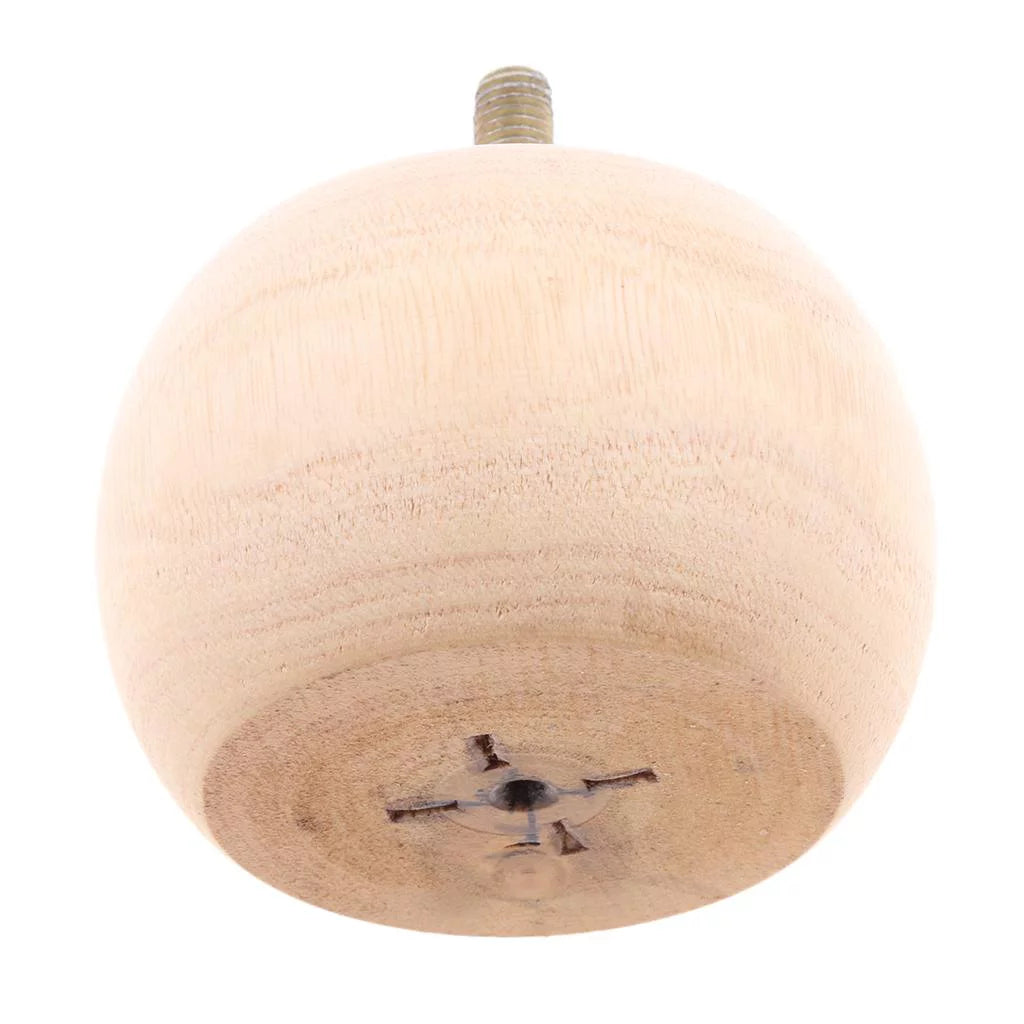 Solid Wood Round Furniture Legs 8 Packs P77463
