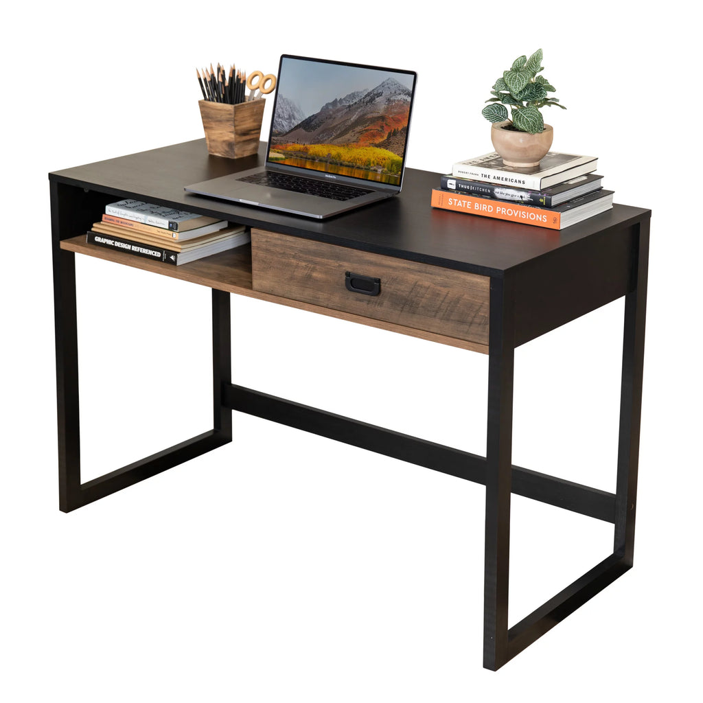 Contemporary Studio Workstation Desk with Drawer N3349