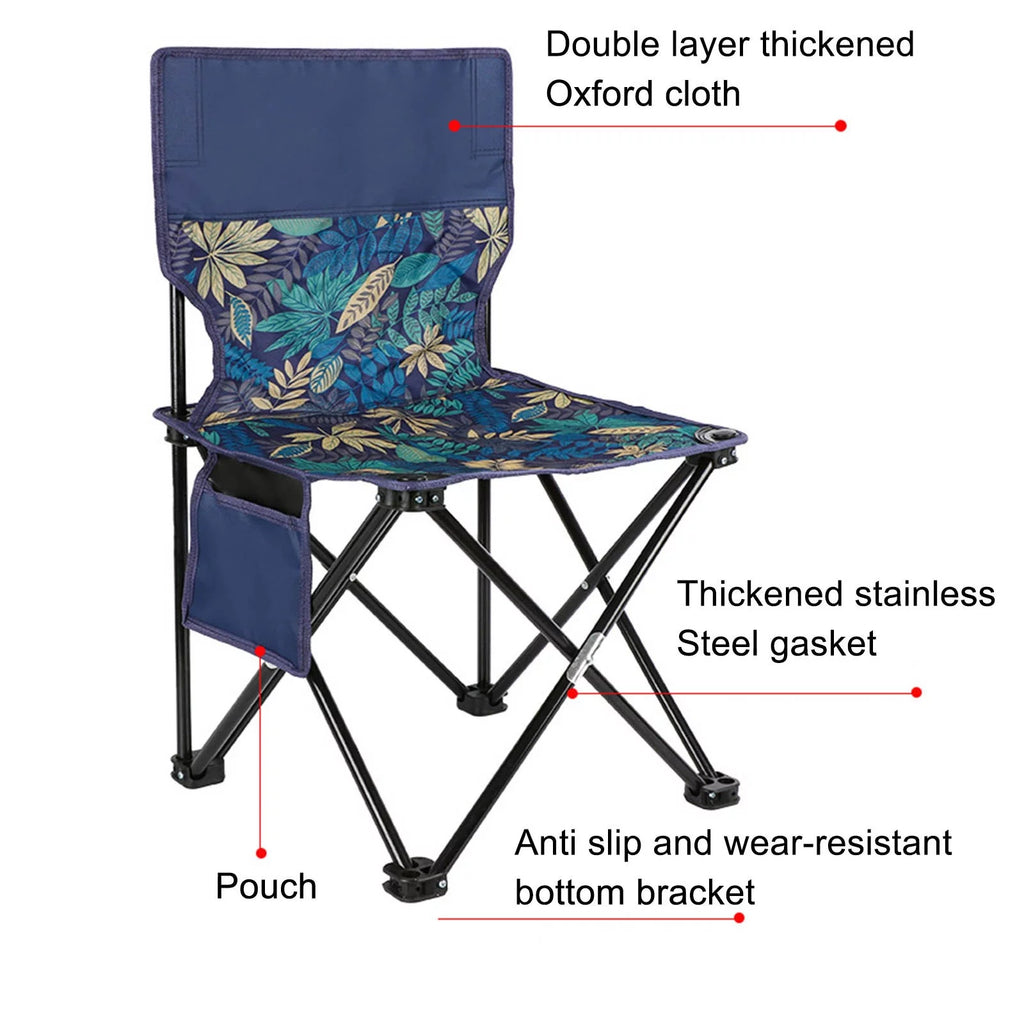 Foldable Camping Chair Oxford Cloth Cushion W759