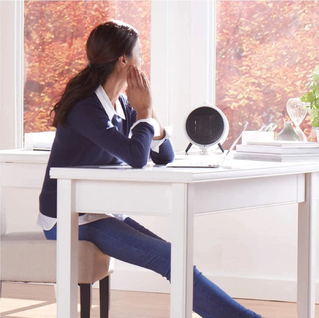 Ceramic White Portable Space Saving Heater E858