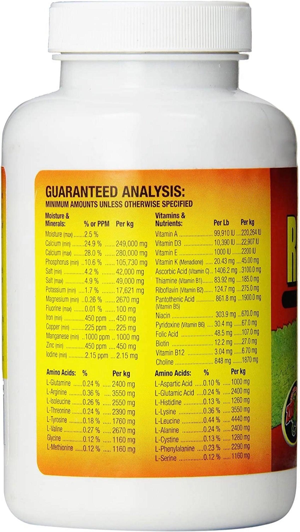 Reptile Vitamins with D3 48 oz M692