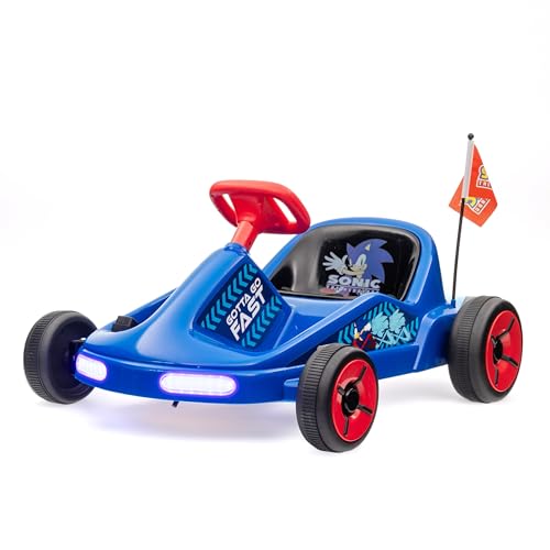 12V Electric Ride-On Go Kart with Lights and Seat Belt J105206