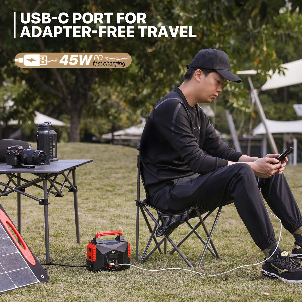 Portable Power Station and Foldable Solar Set of 2 L1946