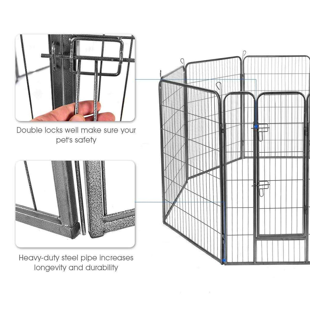 16/8 Panel Dog Playpen with Door R449457