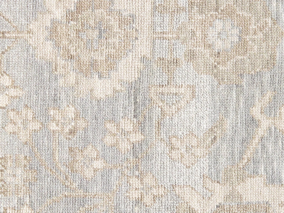6' X 9' Hand-Knotted Wool Light Blue Rug X73796