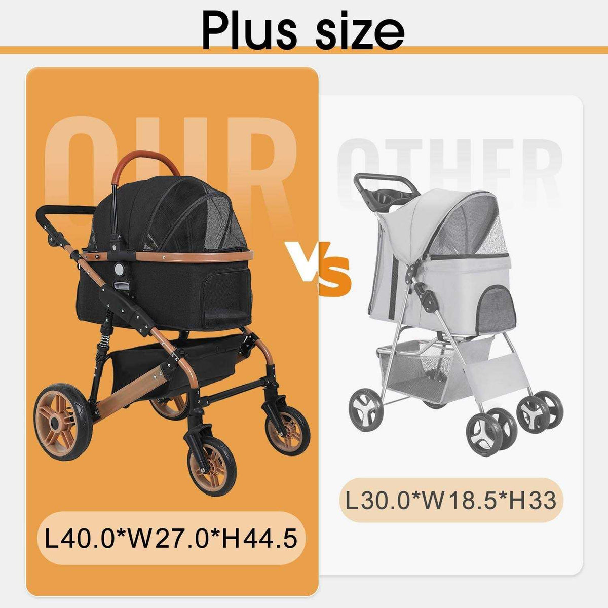 4 Wheels Folding Lightweight Pet Stroller B327