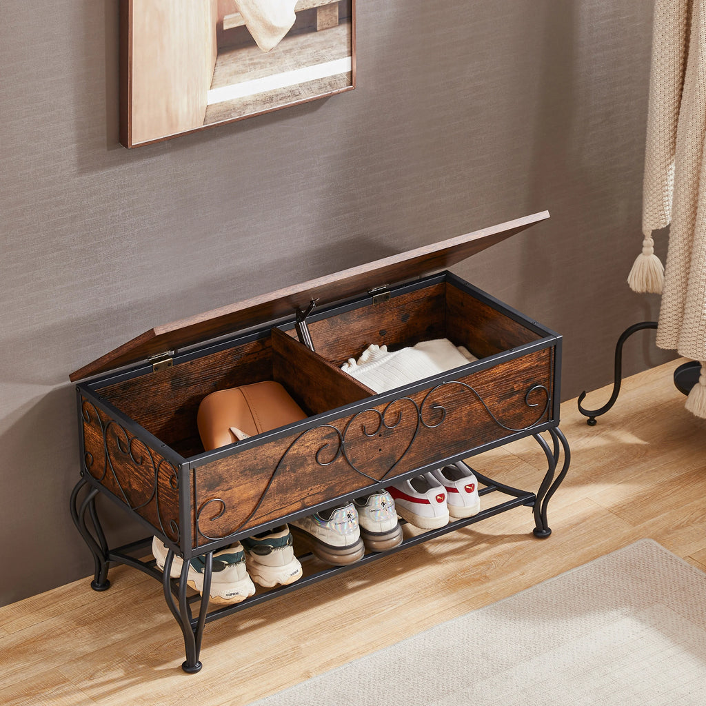 Shoe Rack Bench with Storage Shelf I5933