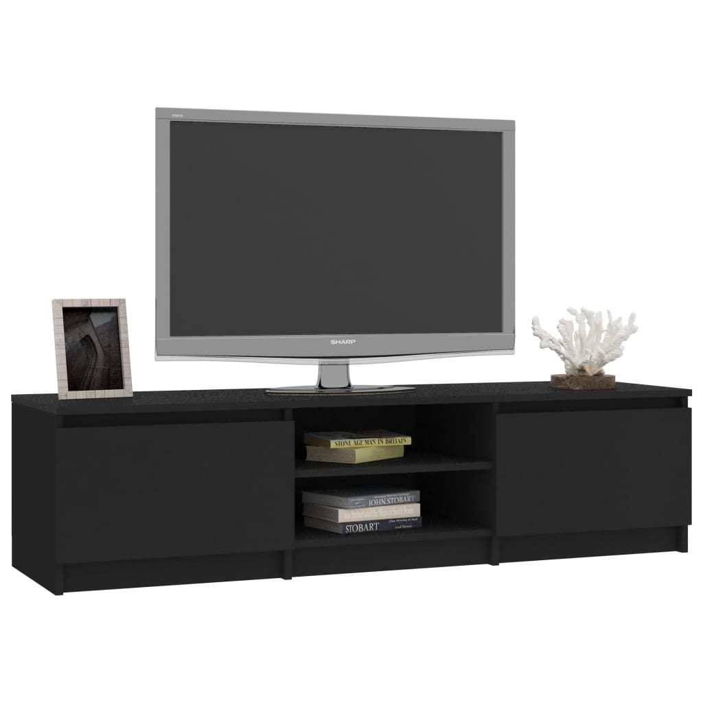 Black Chipboard TV Cabinet W4418