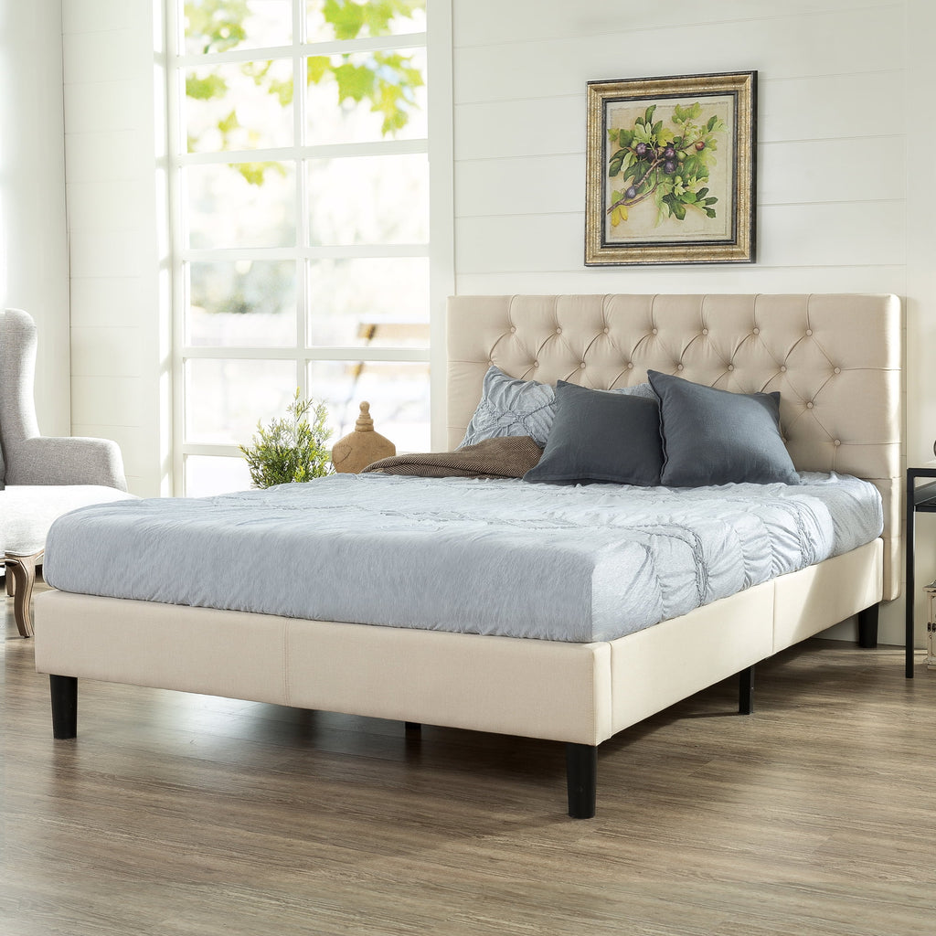 Queen Upholstered Platform Bed Frame H8894