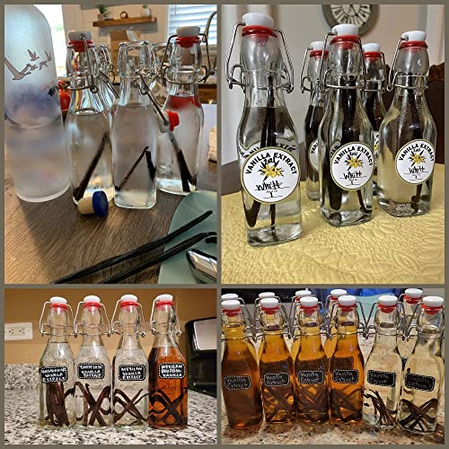 Set of 6 8.5oz Swing Top Glass Bottles J8844
