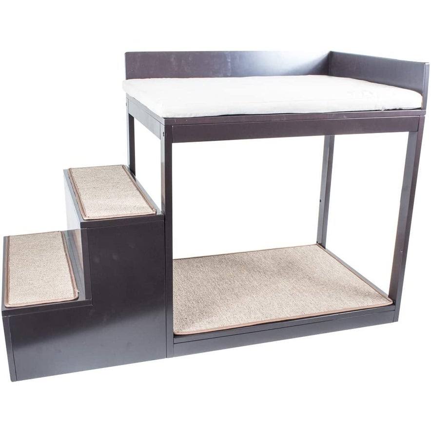 Brown Multi-Level Bed and Step System for Dogs Cats N332405