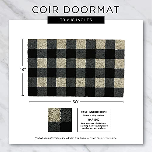 Natural Coir Doormat 18x30 W494