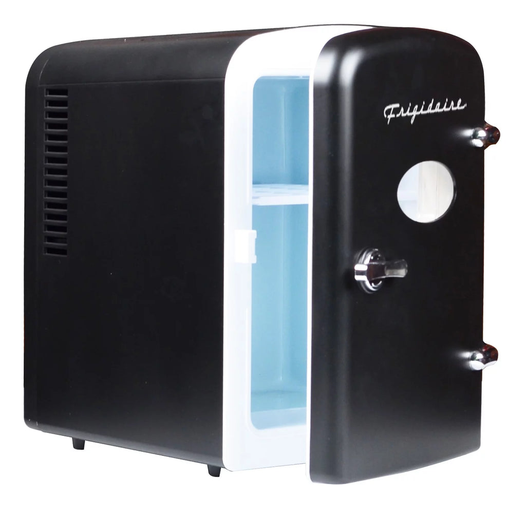 Portable Retro 6-can 4 Liters Mini Fridge Black V7817
