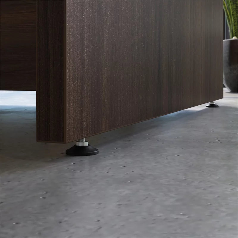 Engineered Wood Desk with Hutch E8248