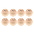 Solid Wood Round Furniture Legs 8 Packs P77463