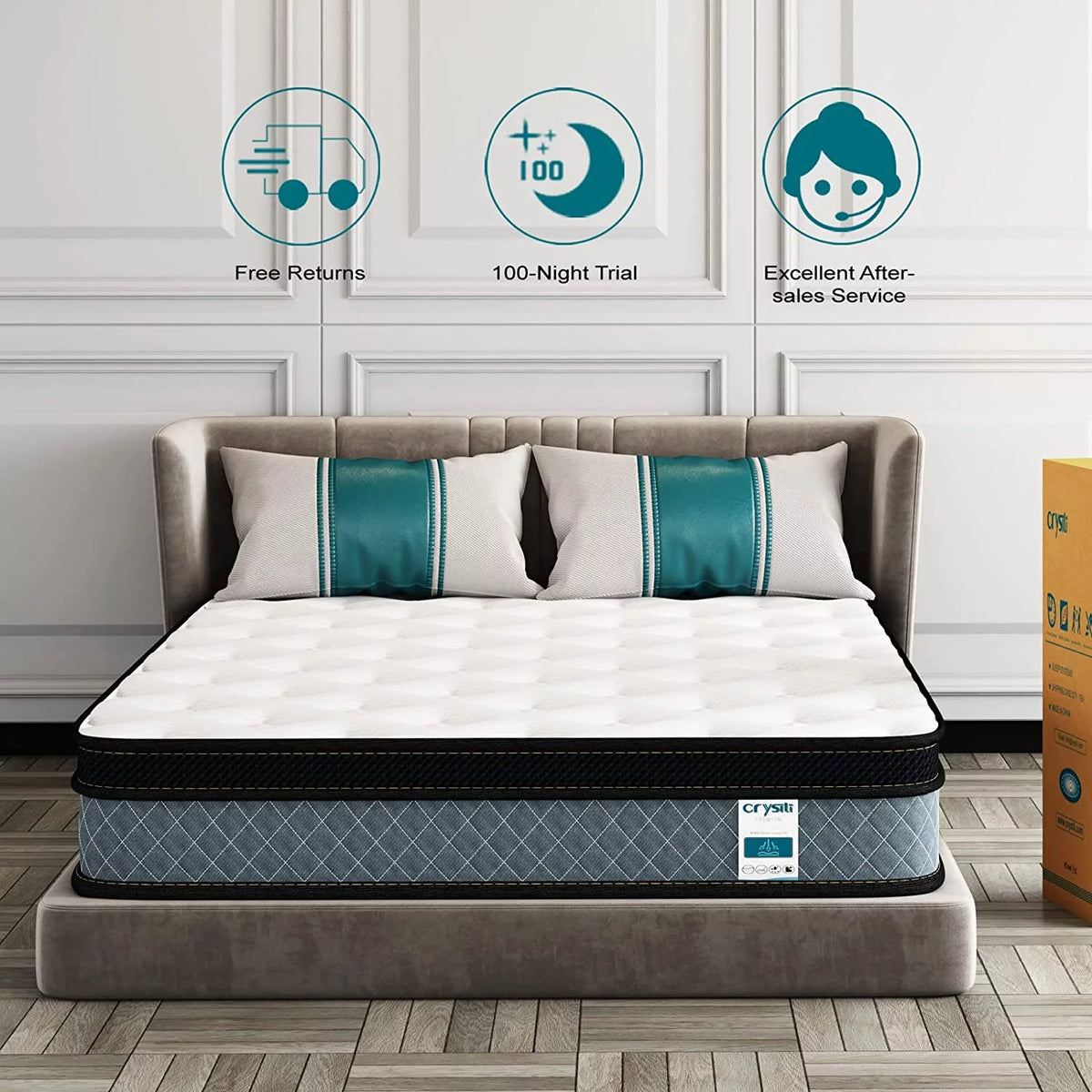 King Size Memory Foam Hybrid Innerspring Mattress Q246
