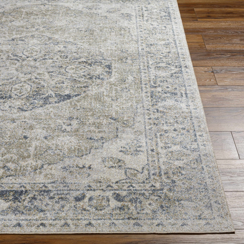 Washable 9x12 Light Sage Area Rug I93518