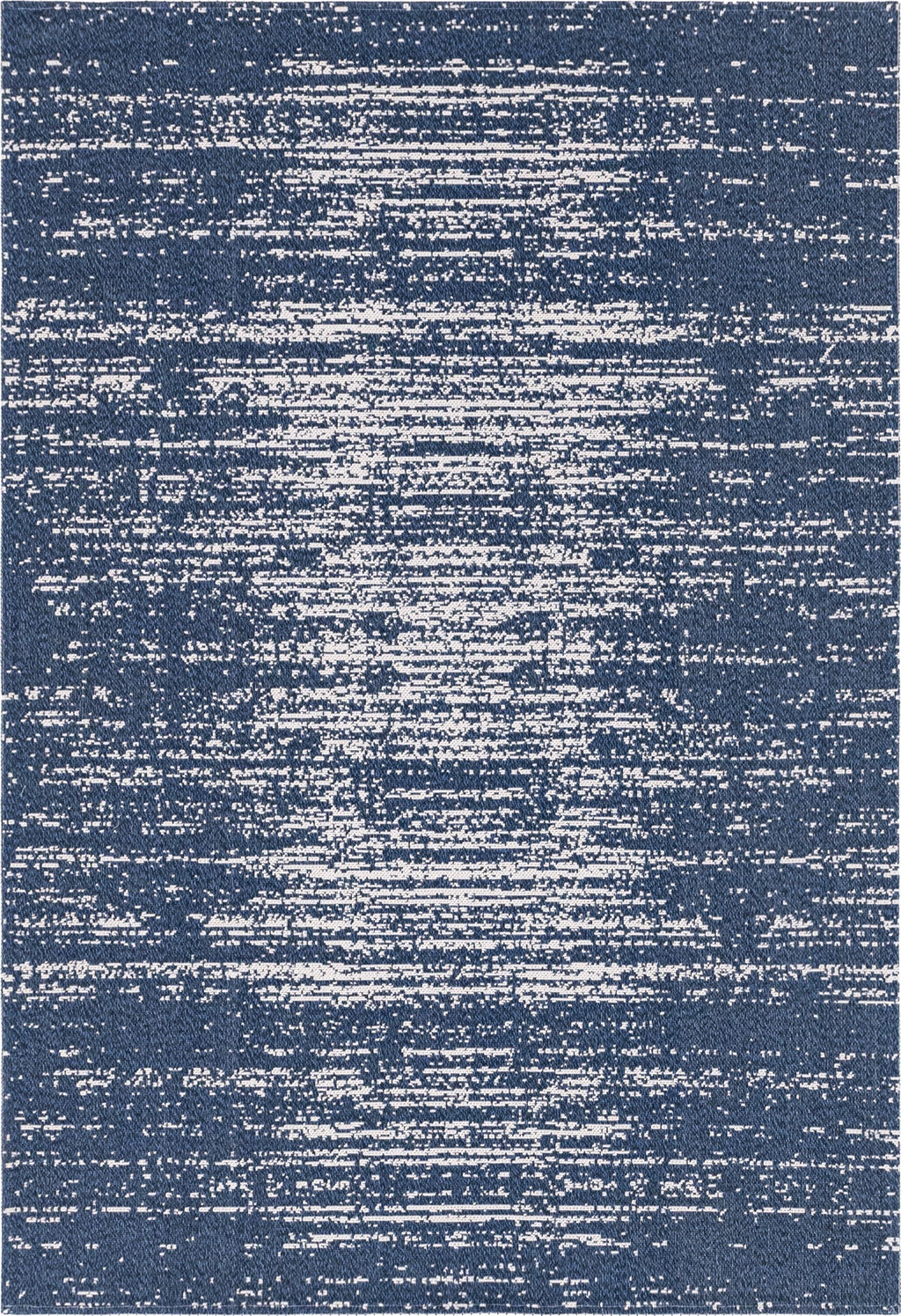 Navy Blue 5' x 8' Flatweave Rug J4264